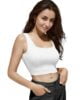 Standard Generic CURVSHAPE White Women's Cotton Tank Top for Women
