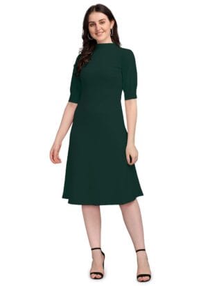 PURVAJA Women Knee Length Dress