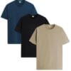 ADRO T shirts Pack of 3 Mens Tshirts Cotton T shirts for Men Pack of 3 T shirts Regular fit Tshirts Combo T Shirts Solid Tshirt for men