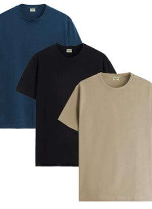 ADRO T shirts Pack of 3 Mens Tshirts Cotton T shirts for Men Pack of 3 T shirts Regular fit Tshirts Combo T Shirts Solid Tshirt for men