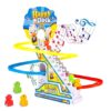 Generic Storio Duck Slide Track Set Toys for Kids - Ducklings Stair Climbing Toys for Kids, Escalator Toy with Lights and Music with 3 Ducks