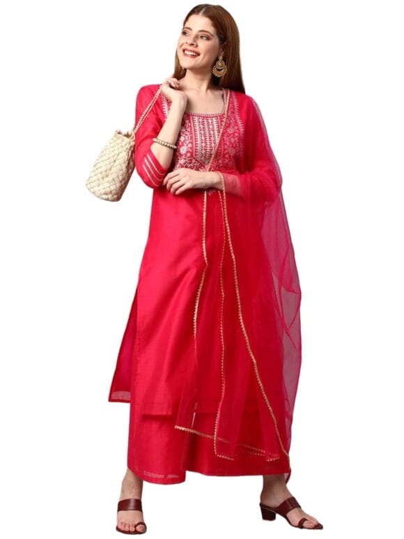 Women Kurta with Pant & Dupatta