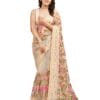 VAIRAGEE Women's Soft Lastest Georgette Embroidery Work Floral Pattern Stylish saree with unstitched blouse piece (6079)