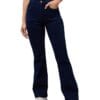 Dolce Crudo Women's Navy Blue Bootcut High Rise Regular Length Stretchable Denim Jeans