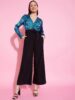 Standard Generic KASSUALLY Jumpsuits for women Casual Women Blue Black Printed Basic Jumpsuit