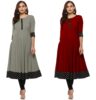 Cotton anarkali kurti combo pack of 2