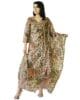 Women's Cotton Blend Printed Straight Kurta with Pant & Dupatta