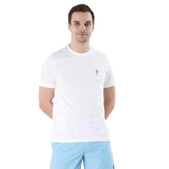 U.S. POLO ASSN. Men Crew Neck Embroidered Logo I633 Lounge Regular Fit T-Shirt (Pack of 1)