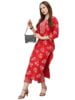 Standard Generic ANNI DESIGNER Women's Cotton Blend Printed Straight Kurta with Pant
