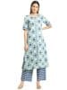 Cotton Printed A-line Kurta with Palazzo | Kurta Set for Women_S