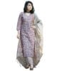 Women's Cotton Blend Printed Straight Kurta with Pant Dupatta