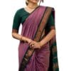 SGF11 Women's Kanjivaram Soft Cotton Linen Silk Saree With Blouse Piece