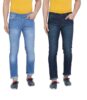 Standard Generic Ben Martin Men's Regular Fit Pack of 2 Jeans CMB-JJ3-BROWN-1