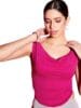 Women Stretchable Round Neck Sleeveless Regular Fit Crop Top