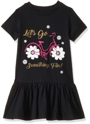 T2F Girls Printed Regular Casual Dress