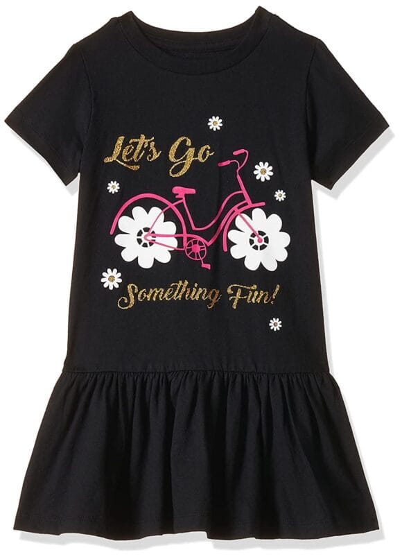 T2F Girls Printed Regular Casual Dress