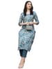 Women's Cotton Blend Casual Kurta with Pant