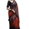 SGF11 Women's Kanjivaram Soft Cotton Linen Silk Saree With Blouse Piece