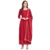 Stylum Women's Rayon Kurta With Dupatta Set