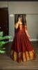 Women's Cotton Silk Gown with Zari Weaving