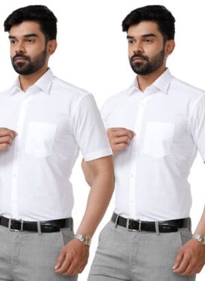 Cotton White Shirt Combo
