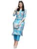 Women's Chanderi Straight Printed 2Pc Kurta Set