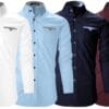 Macsivo Men Cotton Blend Shirt for Men | Spread Collar | Casual | Plain | Formal | Full Sleeve | Summer | Regular Fit - (Combo Pack of 4)