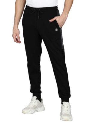 Alan Jones Clothing Men Side Panel Detail Cotton Joggers Regular Fit Track Pants