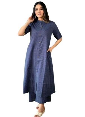 Coft Cottan Lining Design Straight Kurta with Pant | Casual Wear Pant Top Set | Women Kurtis | Women Kurta Pant Set