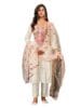 LookMark Women's Embroidered Cotton Kurta Set: This Elegant Ensemble for Special & Casual Wear, Includes a Straight Kurta, Pants & Dupatta - a Perfect Blend of Style & Comfort