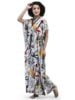 Standard Generic Noty ® Women's- Kaftan | Nighty | Maxi | Gown - Rayon Fabric- V Neck- Stylish Floral Print