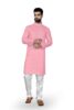 Standard Generic Redpinkviolet Traditional Solid Cotton Kurta for Men – Elegant Ethnic Wear