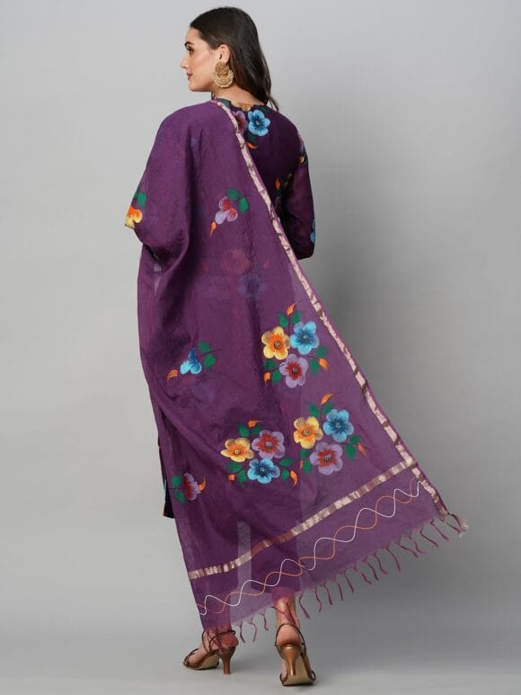 Womens Kurta with Pant & Dupatta - Image 2