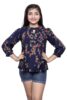 ORIGINAL FASHION Girls Pleated Flower Design top-63