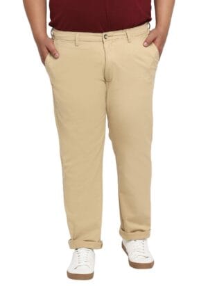 Urbano Plus Men's Cotton Regular Fit Casual Chino Pants Stretch