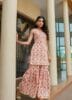Women's Rayon Hand Block Printed Sleevless Kurta with Sharara for GIRLS and WOMANS