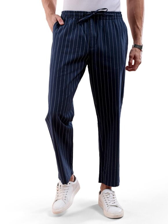 The Indian Garage Co Men Striped Trousers