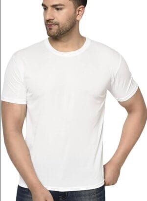 CNMN Men Round Neck T-Shirt Combo - Set of 5-100% Polyester Dry Fit (X-Large) Multicolour