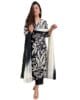 Women's Cotton Blend Printed Straight Kurta with Pant Dupatta