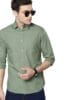 Dennis Lingo Men's Solid Slim Fit Cotton Casual Shirt with Spread Collar & Full Sleeves (Also Available in Plus Size)