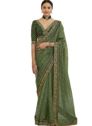 Fashion Basket Womens Georgette Saree For Womens (SSFB-SARI2845)