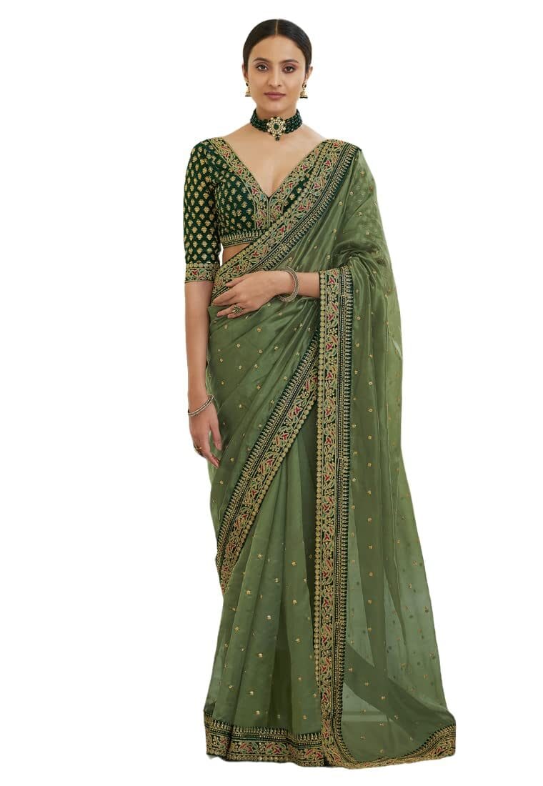 Fashion Basket Womens Georgette Saree For Womens (SSFB-SARI2845)