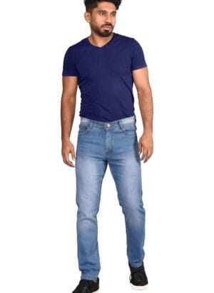 AFLASH Men's Jeans |Comfortable & Stretchable | Casual Slim Fit Denims Mid Rise Full Length Jeans Latesh Fashionable Pant