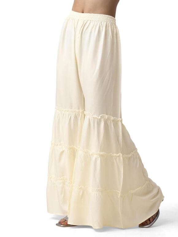 Soft Cotton Regular Fit Sharara Free Size (26 Inch to 36 Inch Waist Size) - Image 2