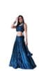 WITH Z LOGO Womens Georgette Semi-Stitched Lehenga Choli Set