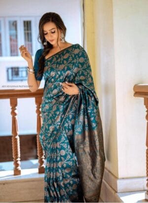Avantika Fashion Women's Kanjivaram Soft Semi Silk Banarasi Sarees With Blouse Piece.