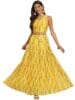 Women's Designer Printed Ready to Wear Lehenga With Blouse (Free Size_Yellow)