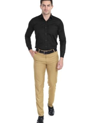 The Turquoise Turtle Men's Solid Plain Formal Trouser Stretchable Pant for Men with Regular Fit Stylish Fit Men Wear Pants for Office or Party,Mens Fashion Dress Trousers Pant