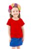 Double F Branded Round Neck Half Sleeve Solid T-Shirt for Girls