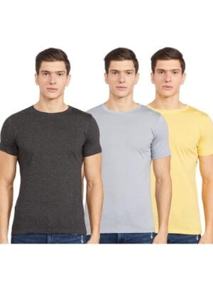 Chromozome Mens Cotton Rich T-Shirts (Pack of 3)